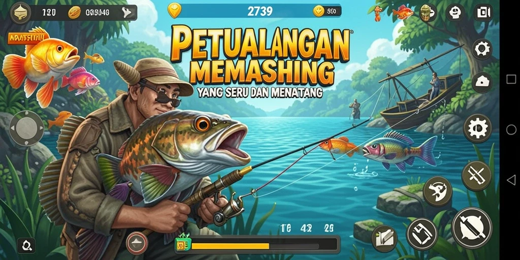 Tampilan gameplay mendalam dari game Fishing yang menarik dan penuh tantangan.