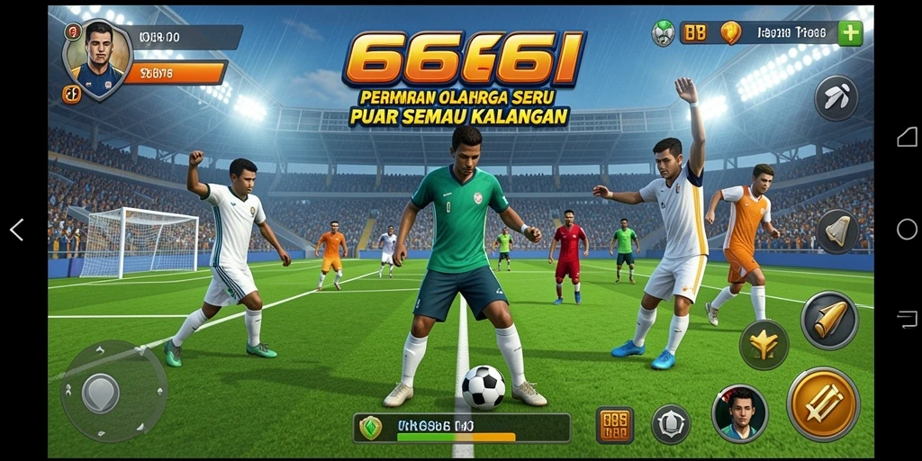 Tampilan gameplay menarik dari 666I dengan berbagai cabang olahraga.