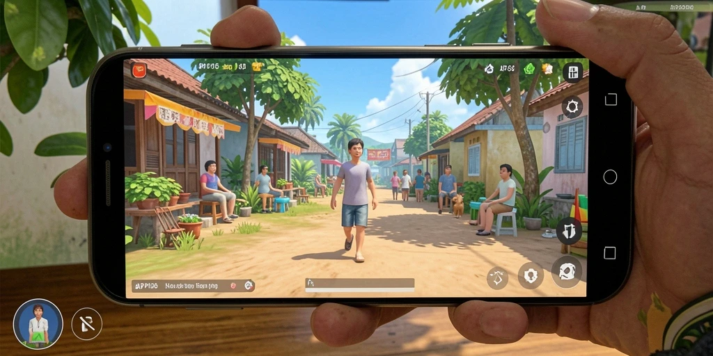 Tampilan gameplay menarik dari API36 yang menampilkan interaksi karakter.