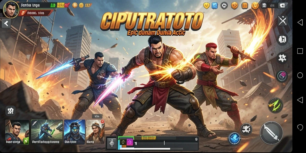 Screenshot permainan menunjukkan aksi pertarungan yang seru.
