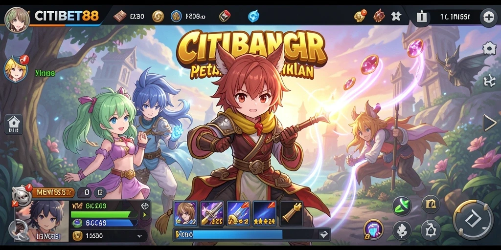 Tampilan menarik dari karakter dan dunia dalam CITIBET88.