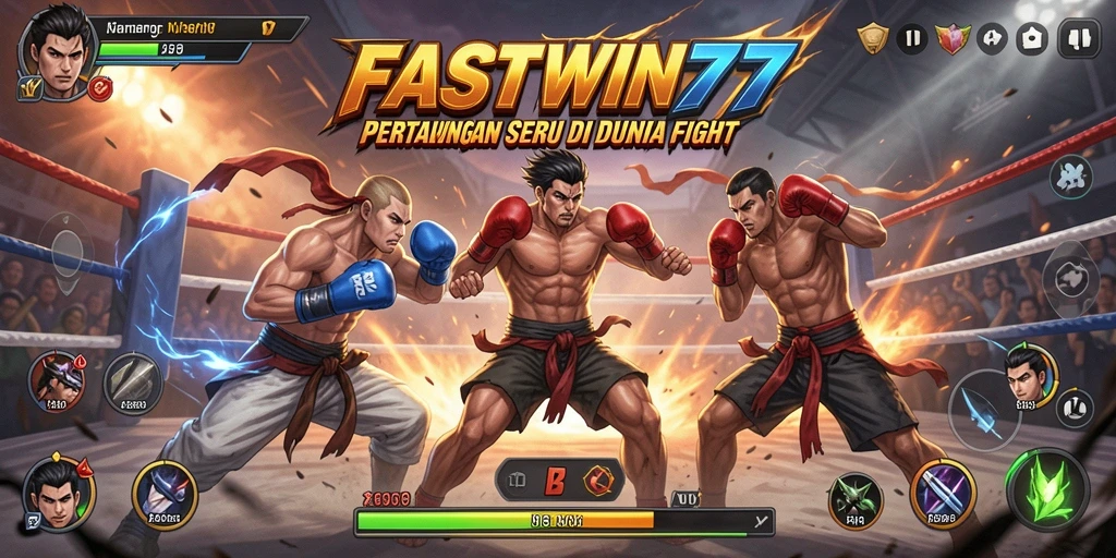 Tampilan pertarungan seru di game FASTWIN77.
