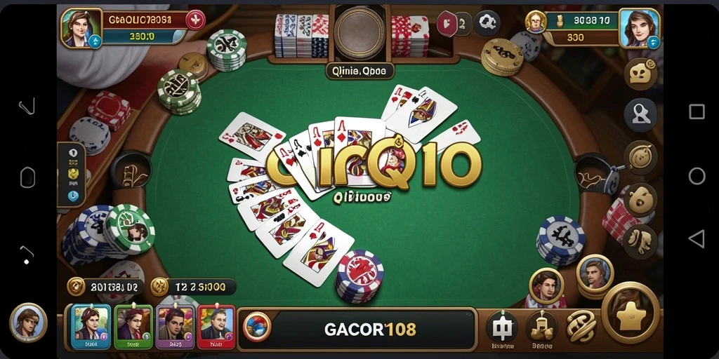 Screenshot gameplay GACOR108 menampilkan aksi QiuQiu yang seru.