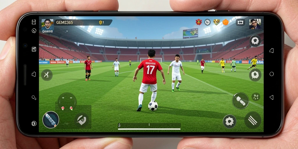 Tampilan gameplay <strong>GEMS365</strong> yang menegangkan di lapangan penuh aksi.