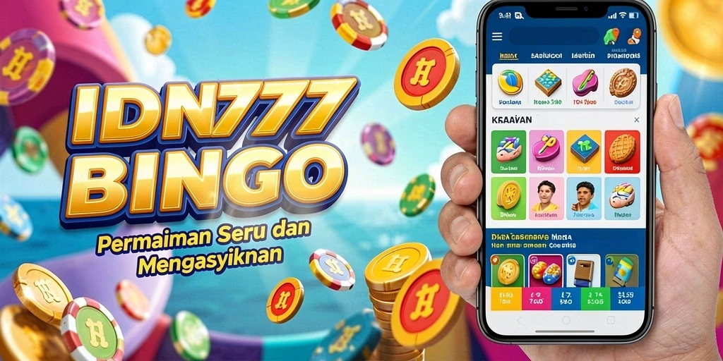 Tampilan gameplay IDN777 dengan kartu Bingo yang menarik dan interaksi pemain.