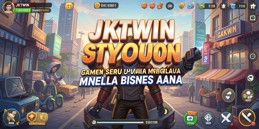 Tampilan seru dari gameplay JKTWIN yang menantang.