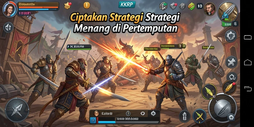 Screenshot KKRP menampilkan aksi seru dan strategi intens di medan perang.