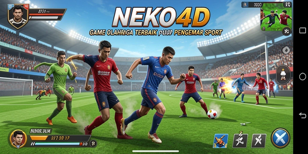 Screenshot gameplay NEKO4D menampilkan aksi seru olahraga.