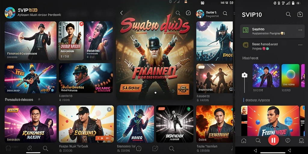 Screenshot SVIP10 menampilkan gameplay seru dengan interaksi musik.