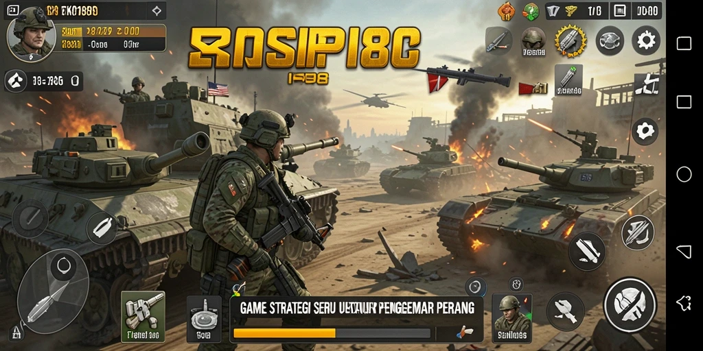 Tampilan gameplay intens dan strategi mendalam di TKP188.