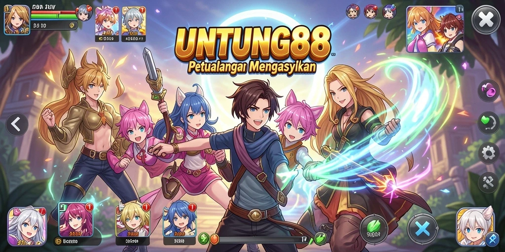 Screenshot utama UNTUNG88 menampilkan aksi fantastis dalam dunia Anime.