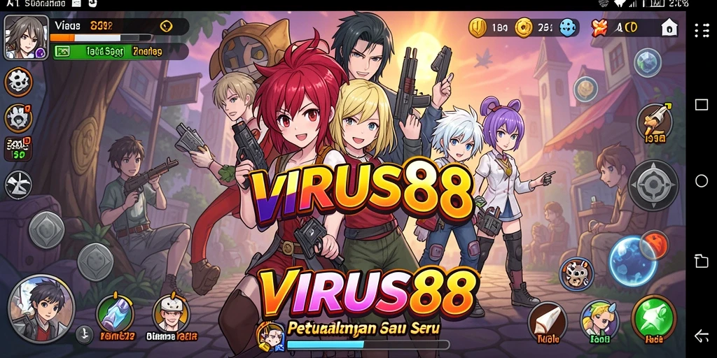Gameplay seru dan karakter Anime menarik di VIRUS88.