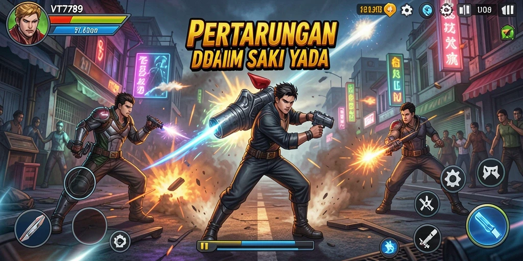 Gameplay menarik VT789 dengan pertarungan intens dan karakter unik.