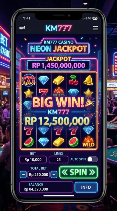 Cuplikan aplikasi km777 menampilkan berbagai pilihan aplikasi yang tersedia untuk diunduh.